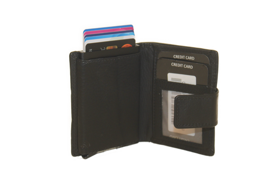 OI Billfold met cardprotector Zwart / anti skim 106 VBL