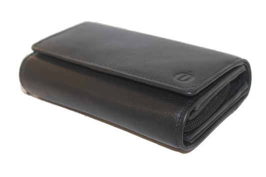 OI Overslag portemonnee uitgebreid Groot zwart / Anti skim 107