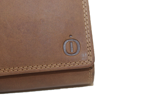 OI Overslag portemonnee uitgebreid Groot Hunter bruin / Anti skim 107H