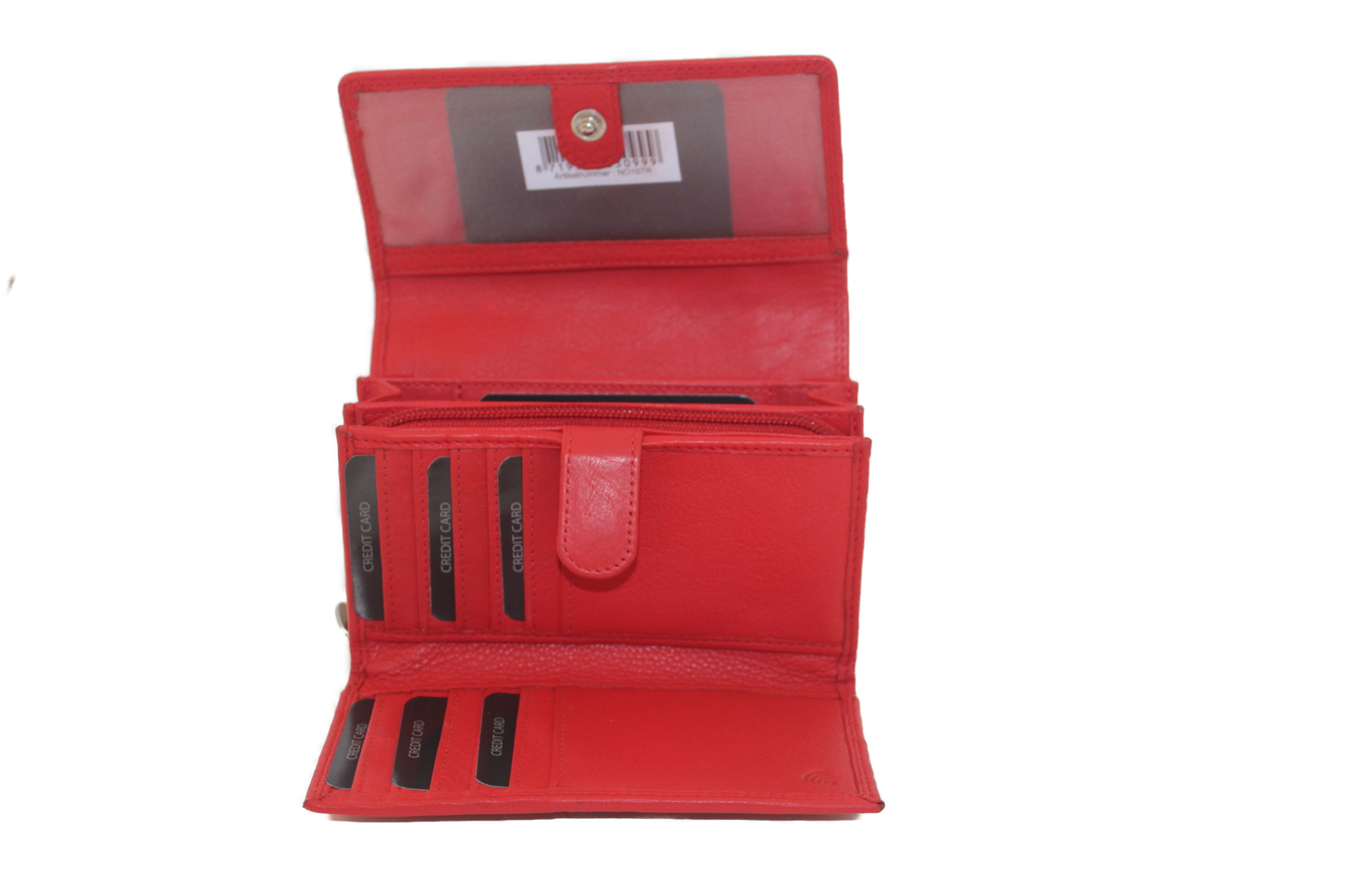 OI Overslag portemonnee uitgebreid Groot Rood / Anti skim 107R