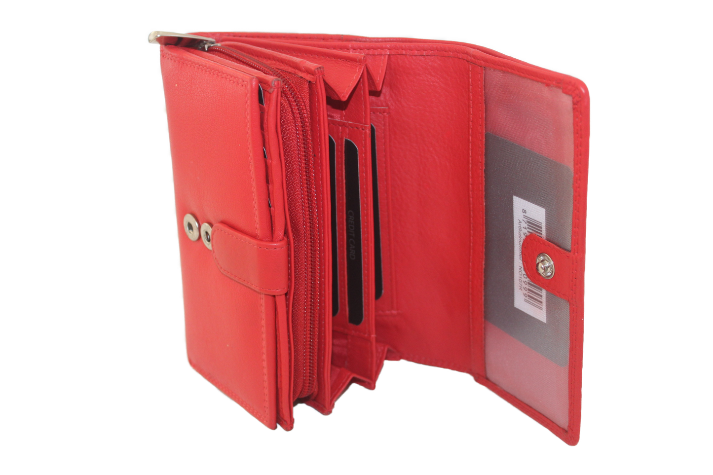 OI Overslag portemonnee uitgebreid Groot Rood / Anti skim 107R