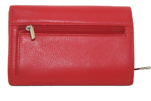 OI Overslag portemonnee uitgebreid Groot Rood / Anti skim 107R