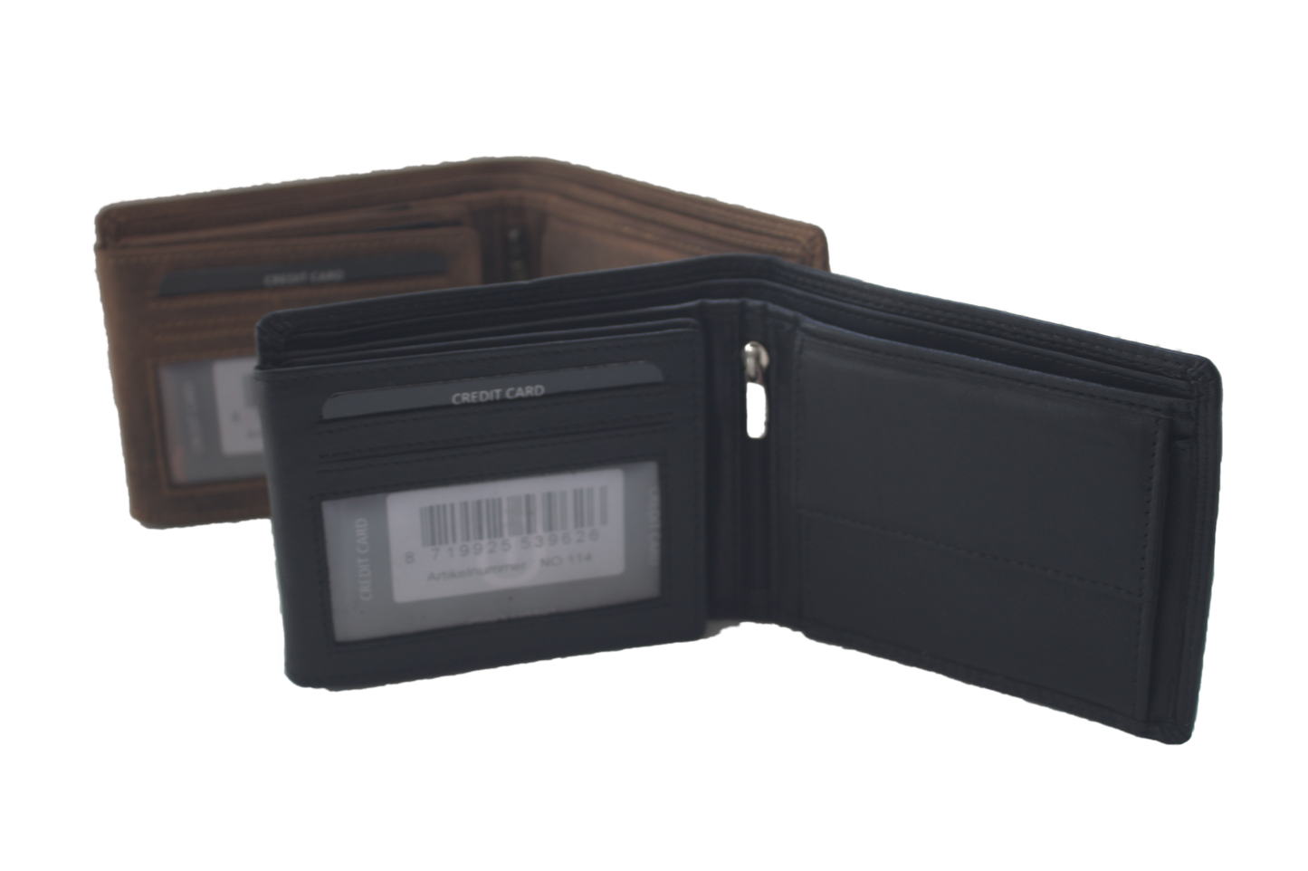 OI Heren billfold laag 11 pasjes / zonder drukker / Hunter / Anti skim 114H