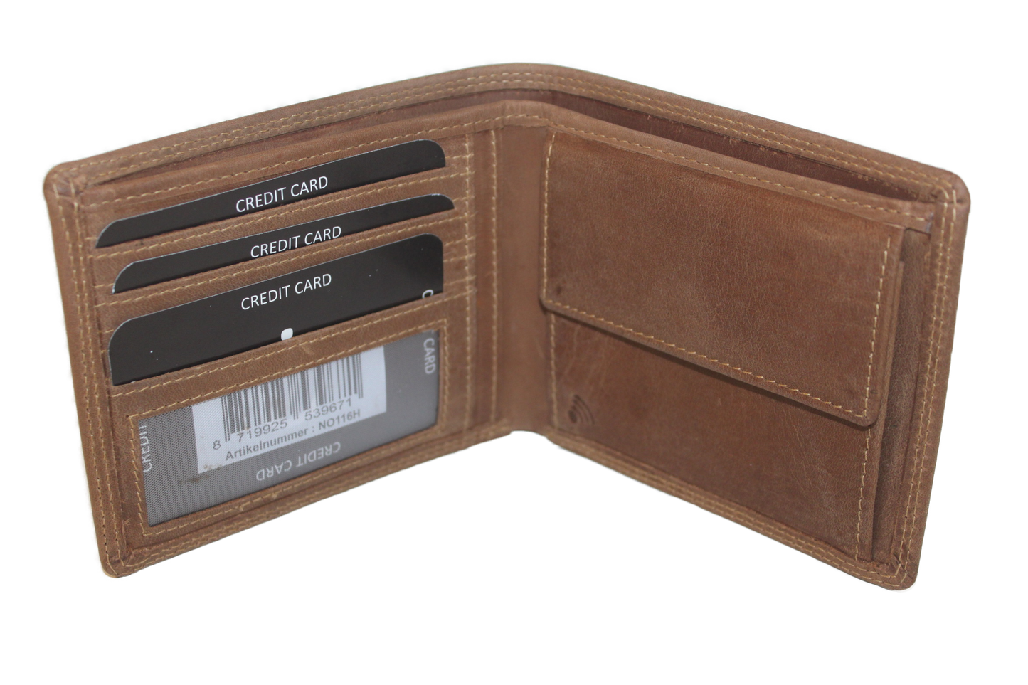 OI Billfold Laag 4 + 4 creditcards Hunter / anti skim 116H