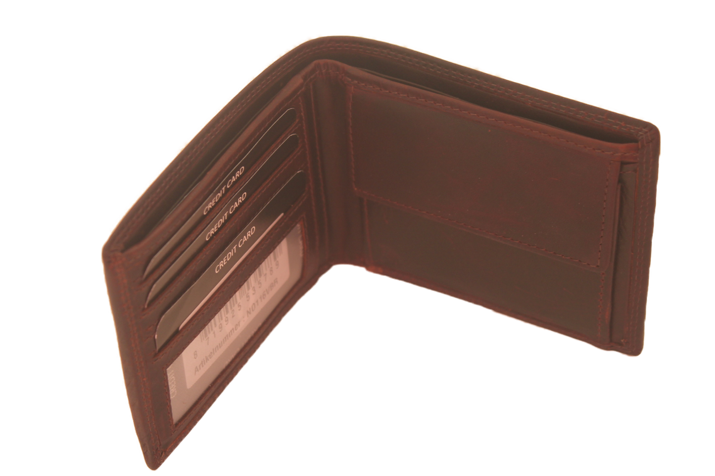 OI Billfold Laag 4+ 4 creditcards / anti skim / bruin 116VBR