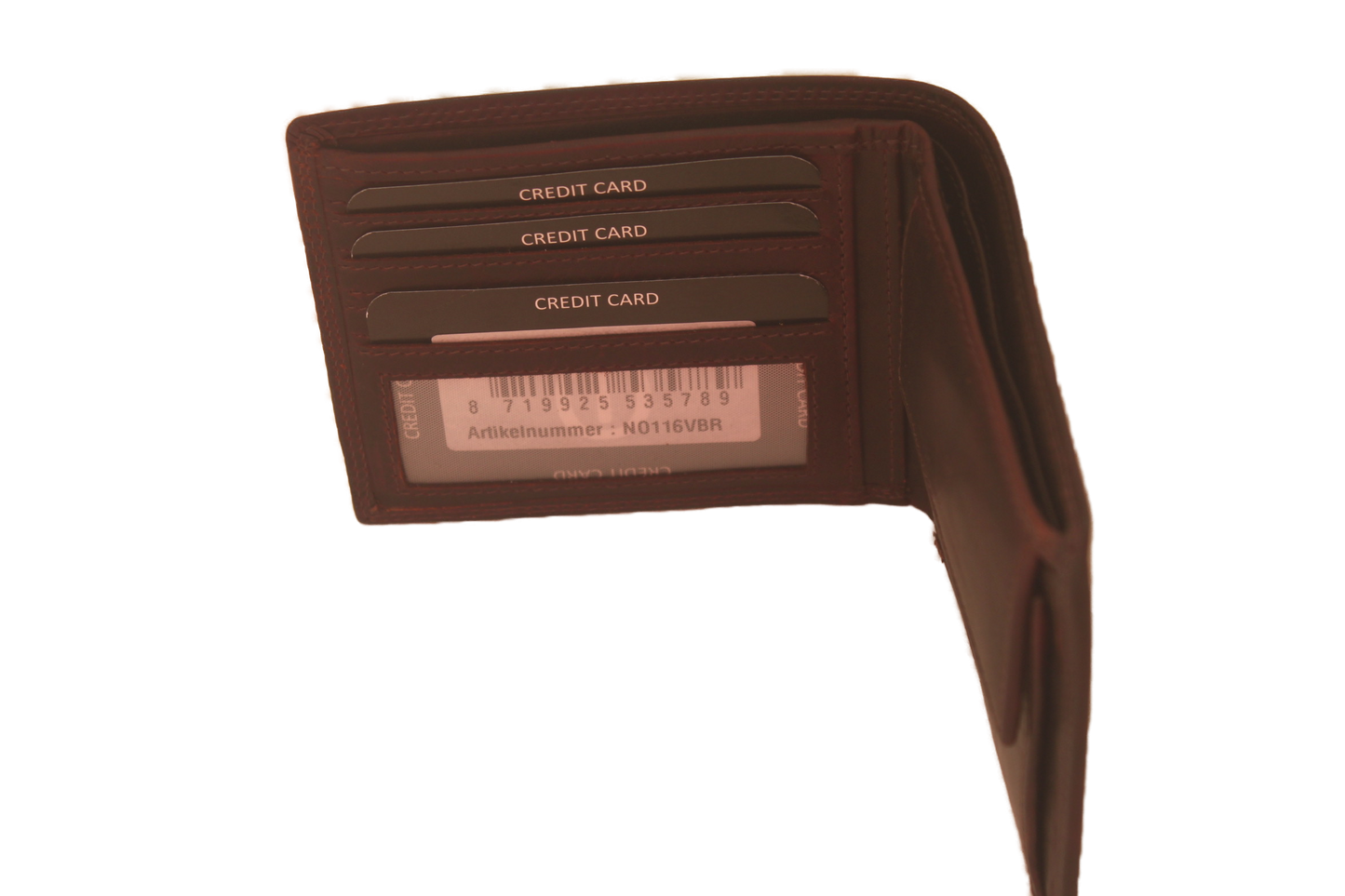 OI Billfold Laag 4+ 4 creditcards / anti skim / bruin 116VBR