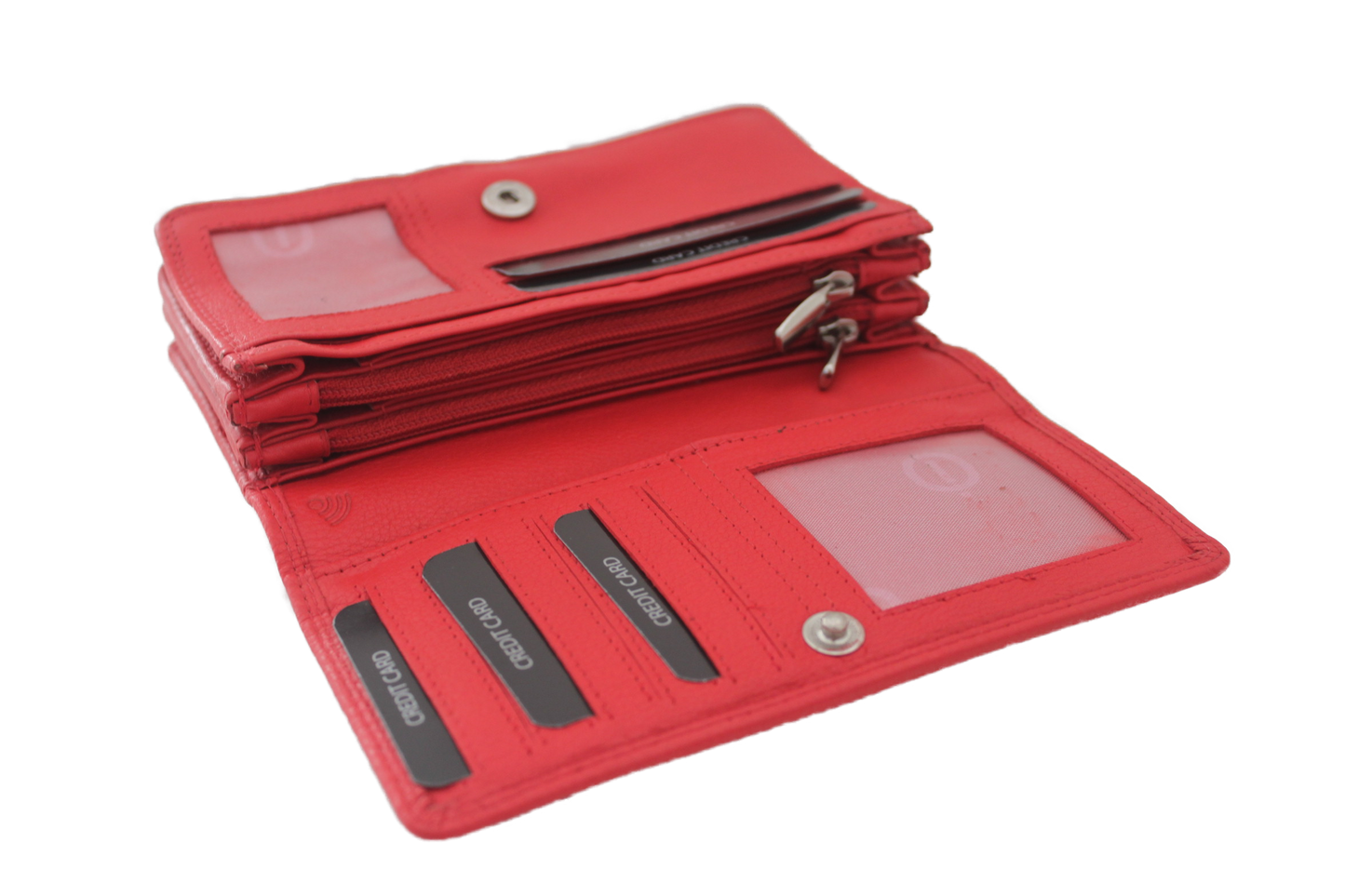 OI Dames Euro portemonnee linkshandig Rood 119R