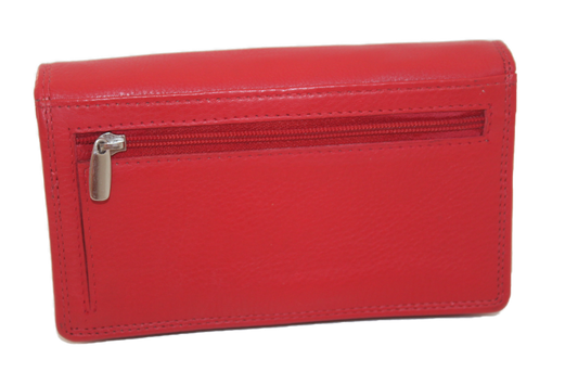 OI Dames Euro portemonnee linkshandig Rood 119R