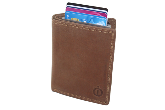 OI Billfold met cardprotector en 9 extra pasjesvakjes Hunter / anti skim 144H