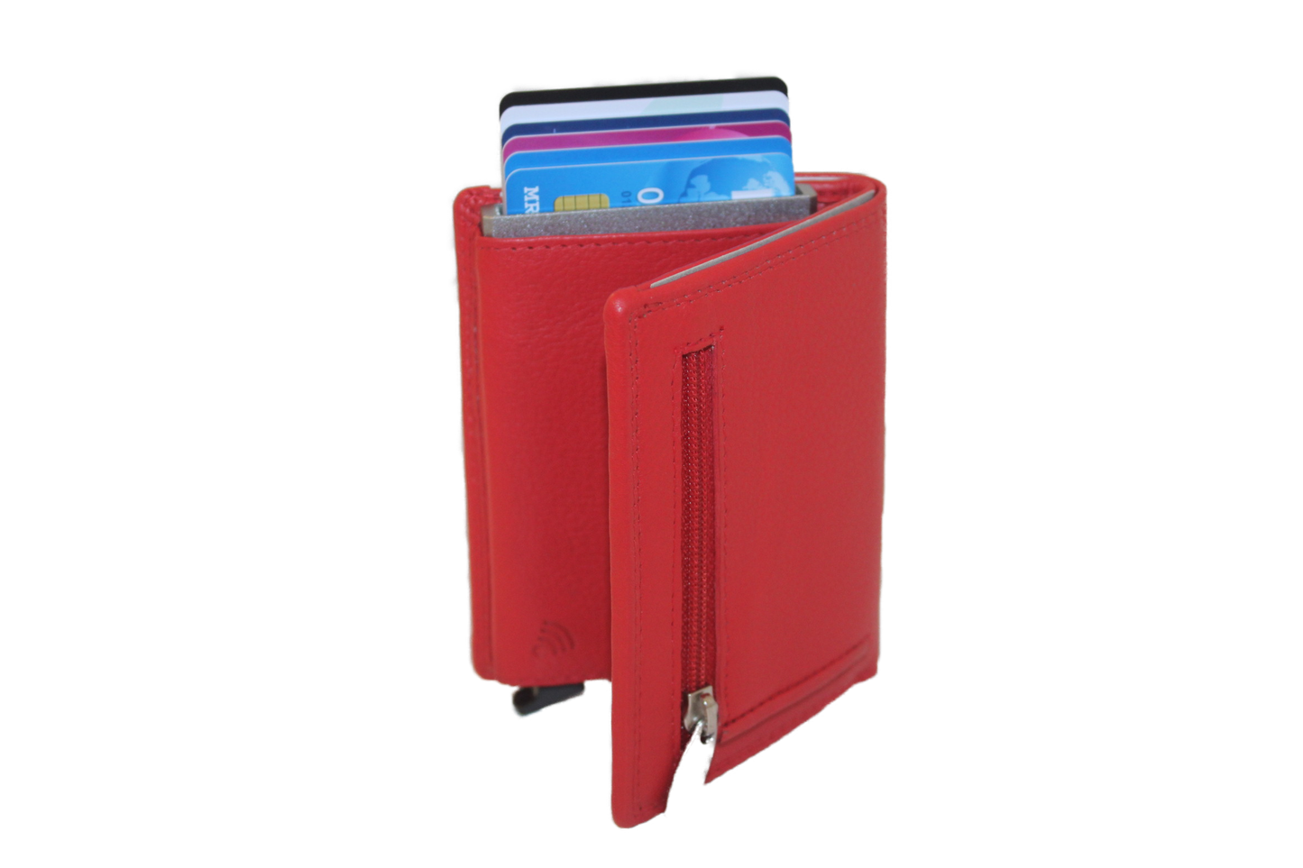 OI Billfold met cardprotector en 3 extra pasjes / anti skim / Rood 145R