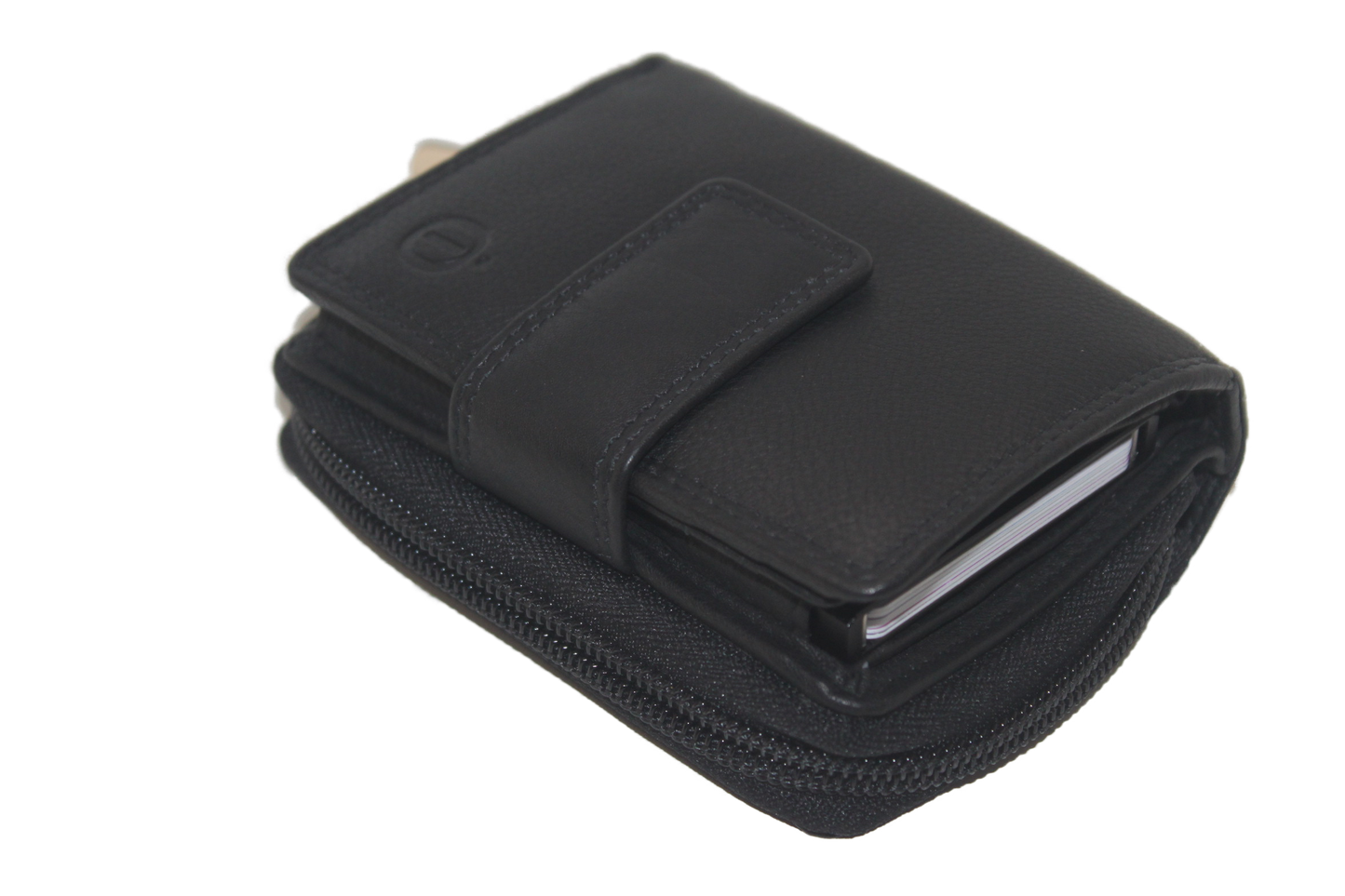 OI Rits portemonnee met cardprotector / anti skim /zwart 147