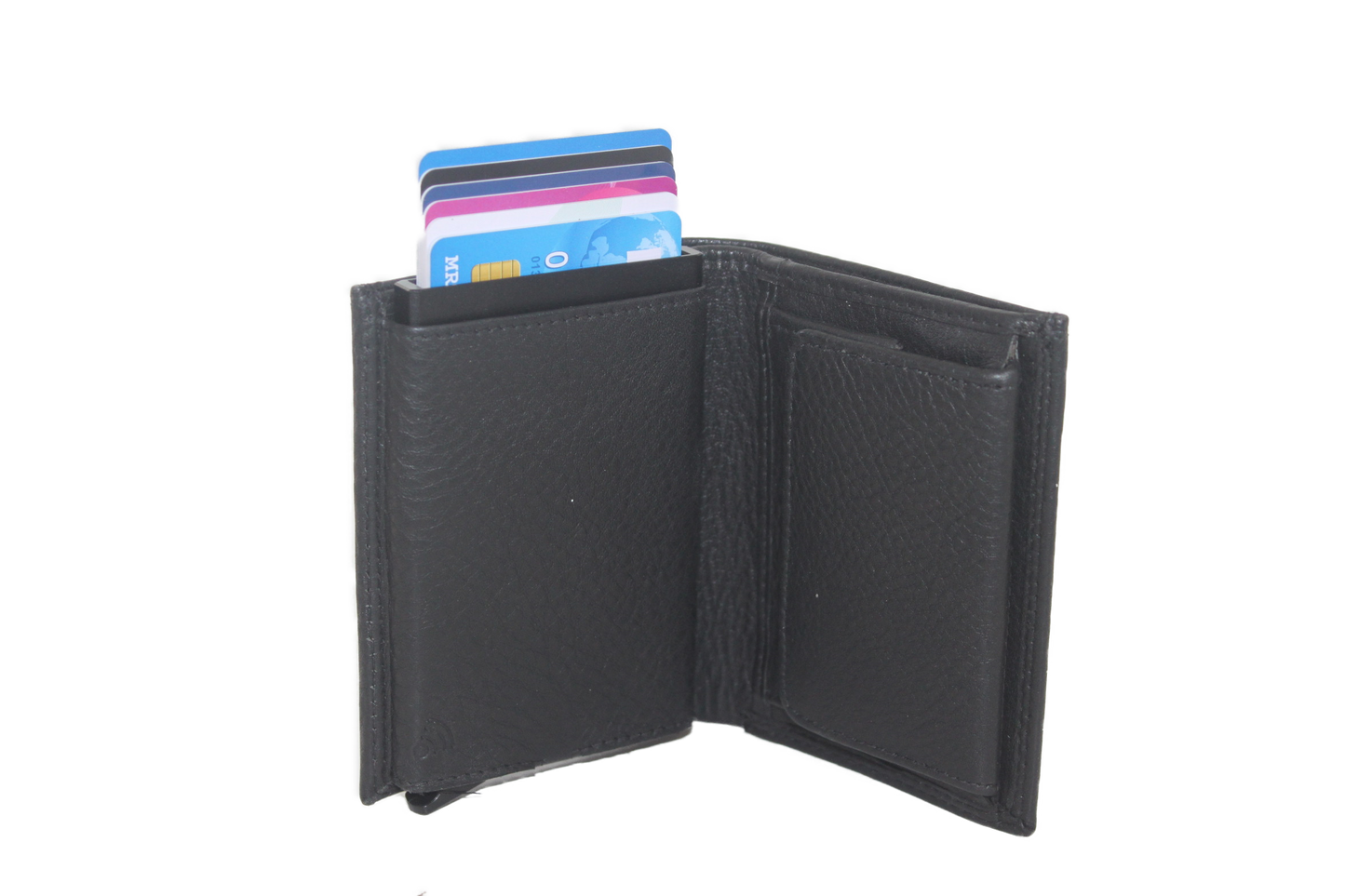 OI Billfold met cardprotector en wiener schachtel / zwart148