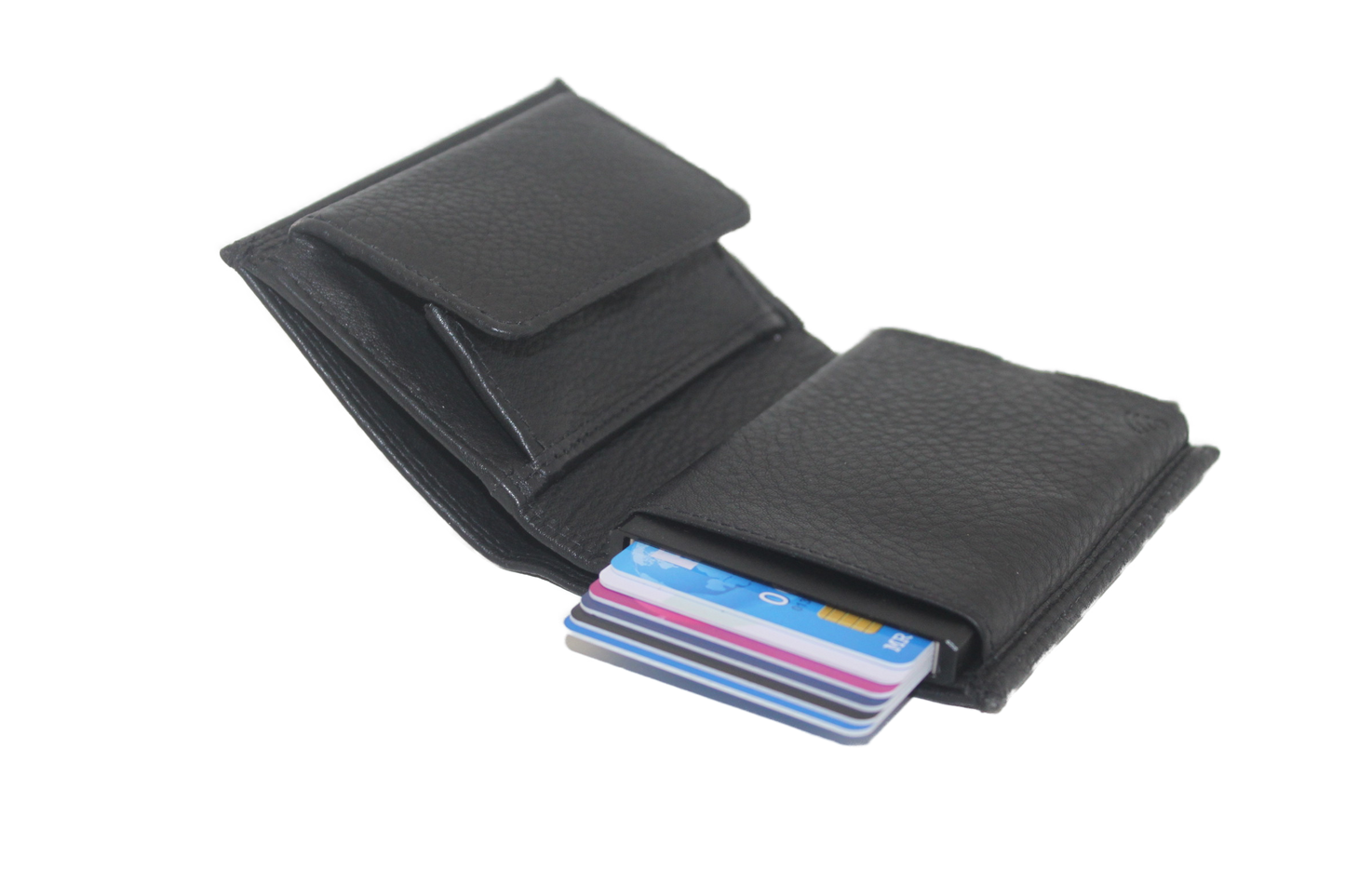 OI Billfold met cardprotector en wiener schachtel / zwart148