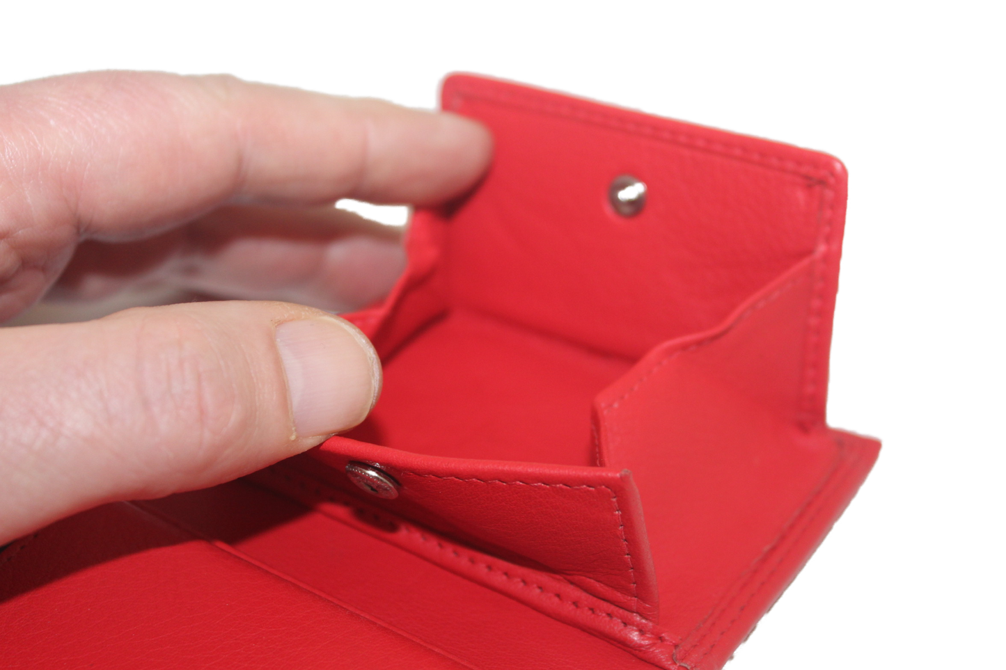 OI Billfold met cardprotector en wiener schachtel / Rood 148R