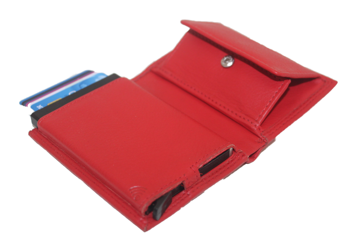 OI Billfold met cardprotector en wiener schachtel / Rood 148R