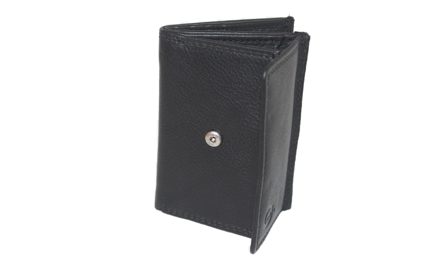 OI Portemonnee Klein / zwart leren beursje / anti skim 150