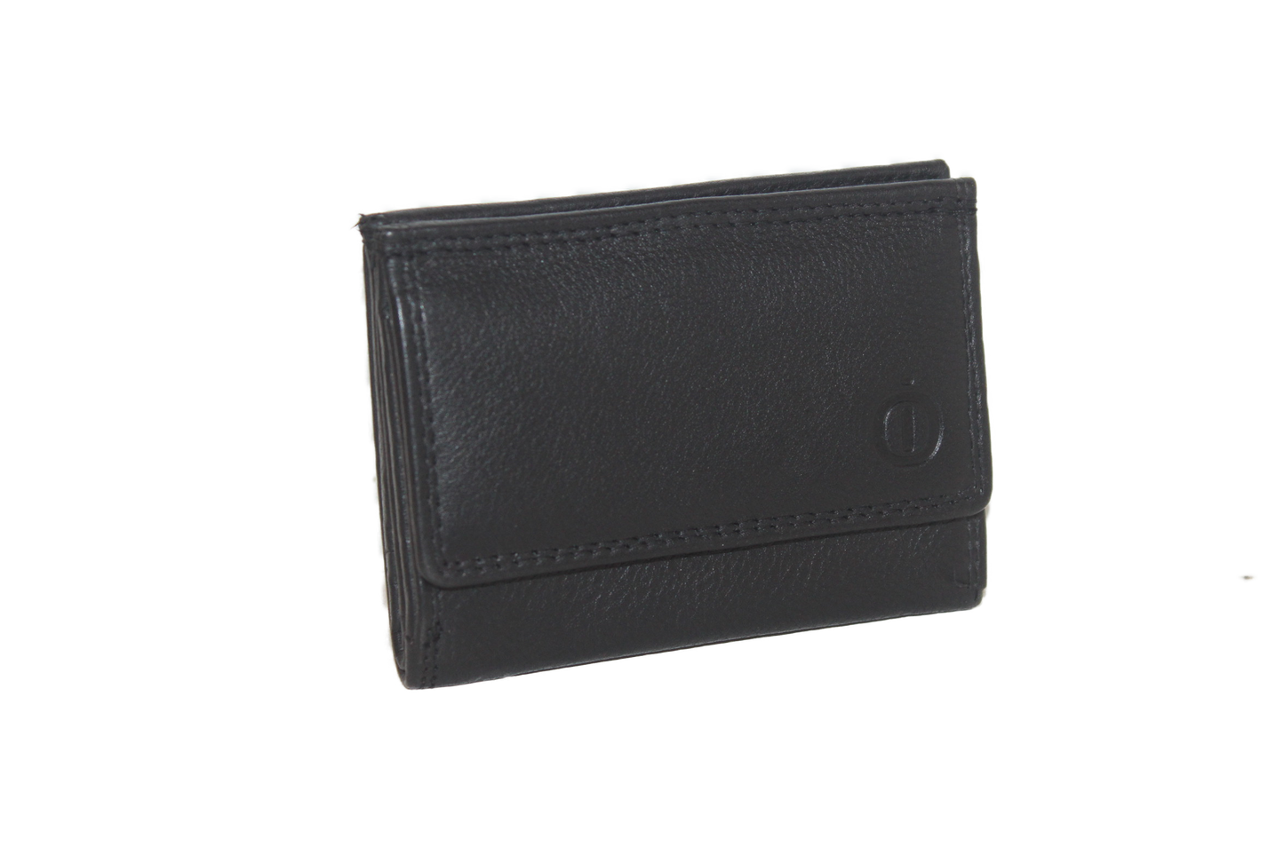OI Portemonnee Klein / zwart leren beursje / anti skim 150