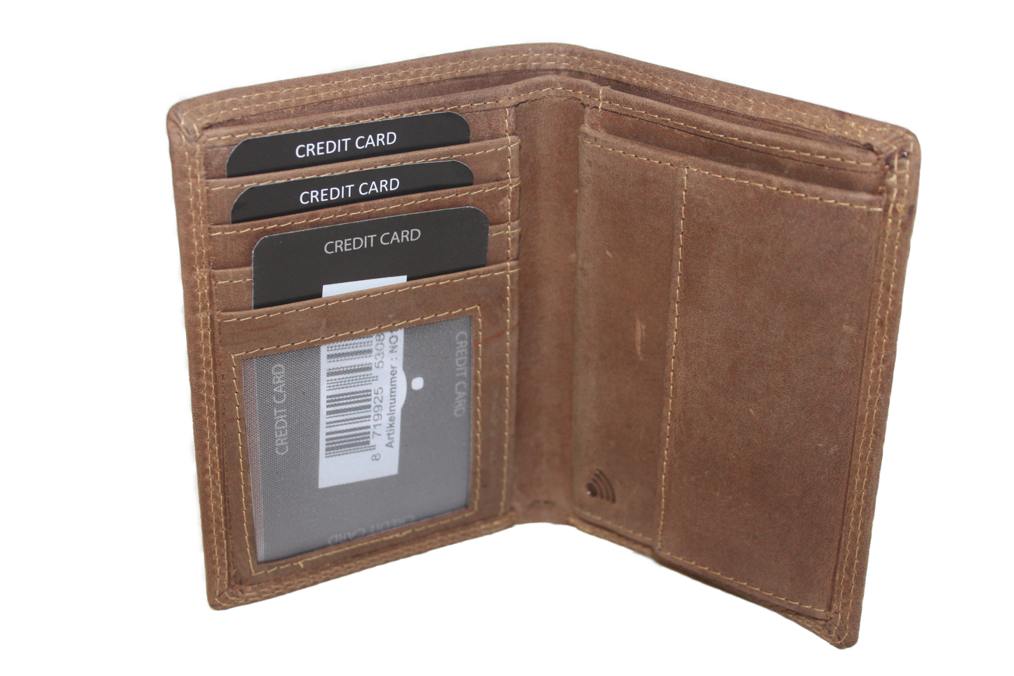 OI Billfold Hoog 4+4 creditcards Hunter/ anti skim 151H