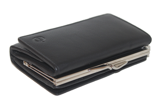 OI Beugelportemonnee/ knipbeurs/ Groot /RFID safe/ zwart 159