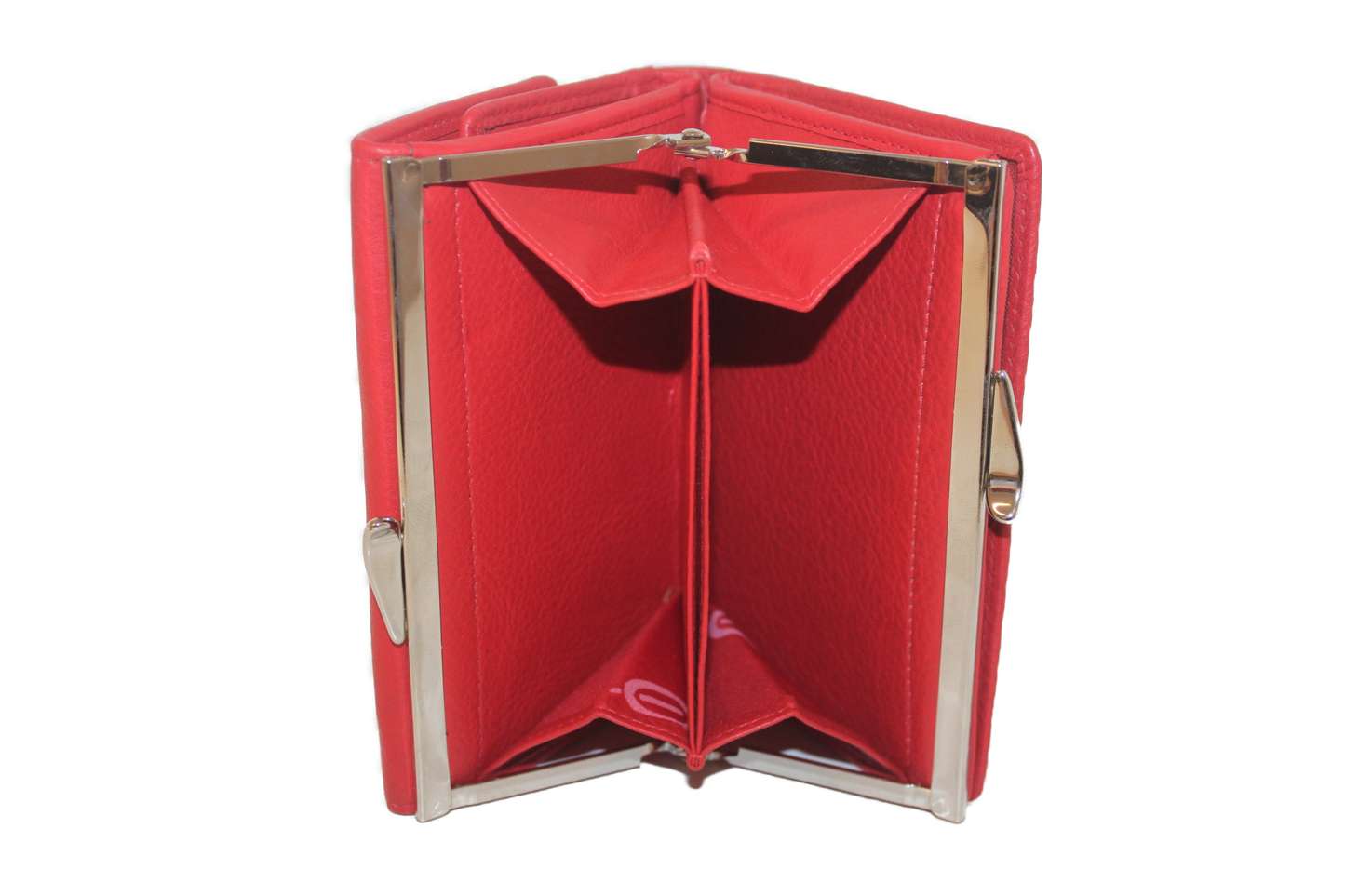 OI Beugelportemonnee/ Knipbeurs/ Groot/ beveiligd tegen skimmen/ Rood 159R
