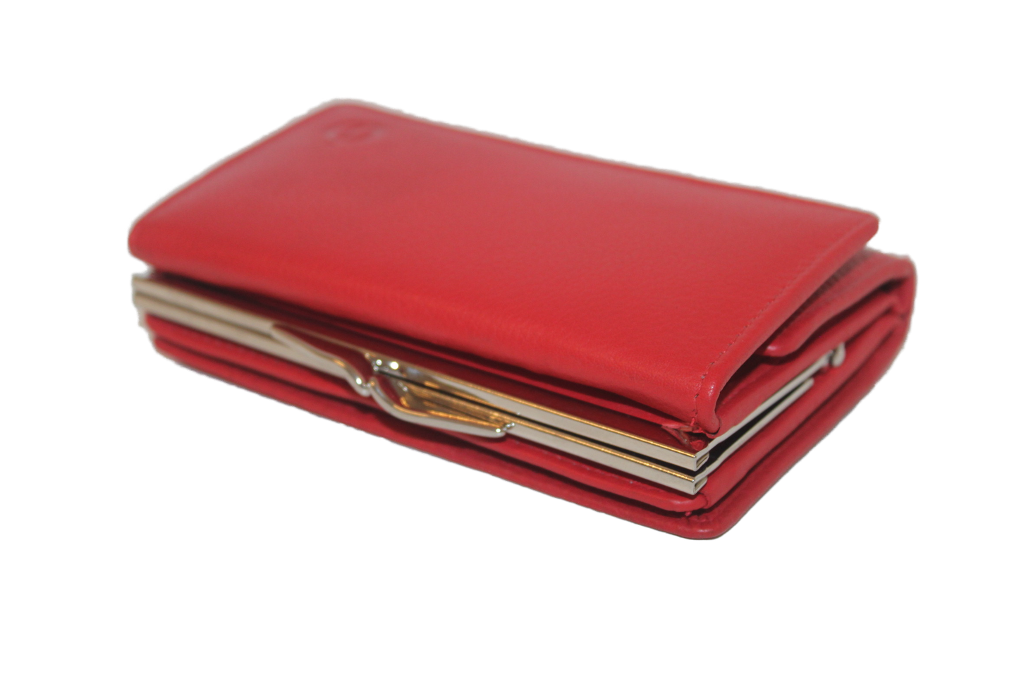 OI Beugelportemonnee/ Knipbeurs/ Groot/ beveiligd tegen skimmen/ Rood 159R