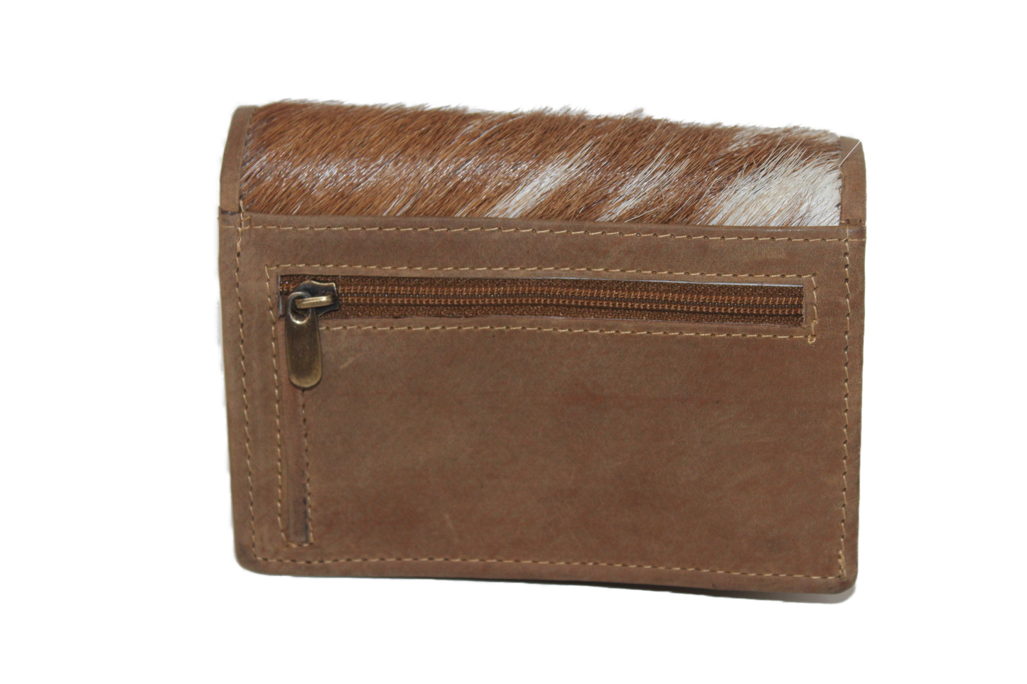 OI Korte europortemonnee met vacht/haar/ Hunter / RFID safe 163H