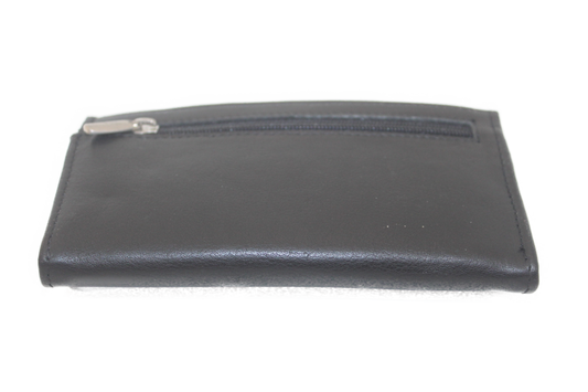 OI Overslagportemonnee smal met haar/vacht/ skim veilig/ zwart 167