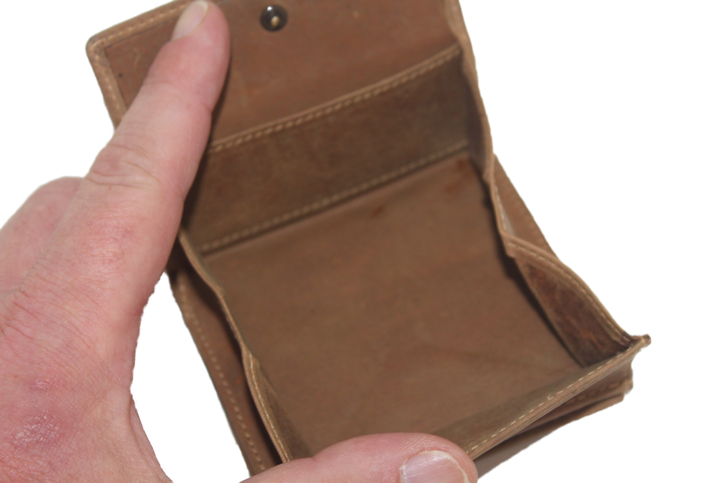 Billfold klein met Wiener schachtel / vierkant muntgeld bakje /anti skim/ Hunter 168H