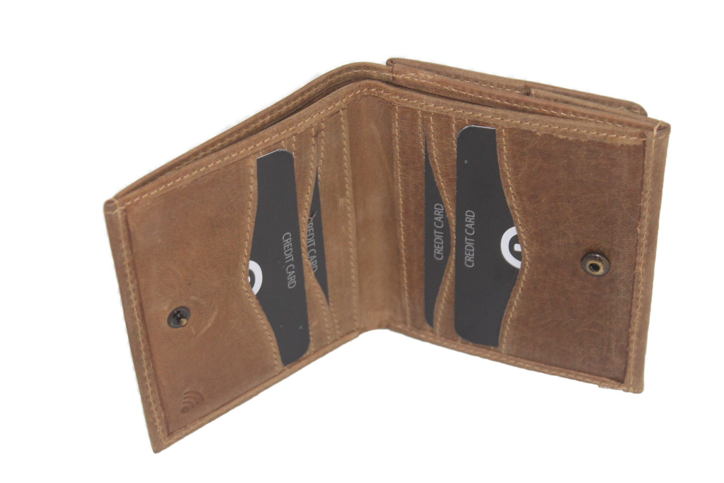 Billfold klein met Wiener schachtel / vierkant muntgeld bakje /anti skim/ Hunter 168H