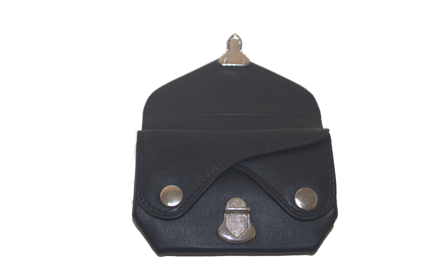 OI Portemonnee oud model met drukkers en schuifslotje/ RFID safe / zwart 178