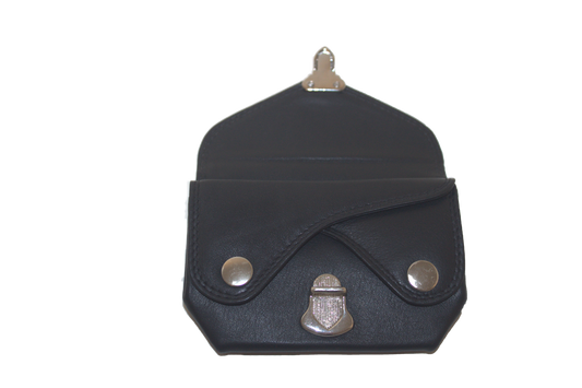 OI Portemonnee oud model met drukkers en schuifslotje/ RFID safe / zwart 178