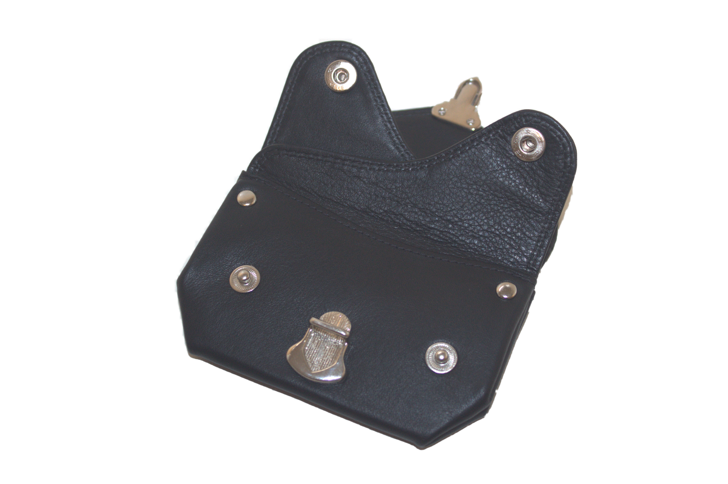 OI Portemonnee oud model met drukkers en schuifslotje/ RFID safe / zwart 178
