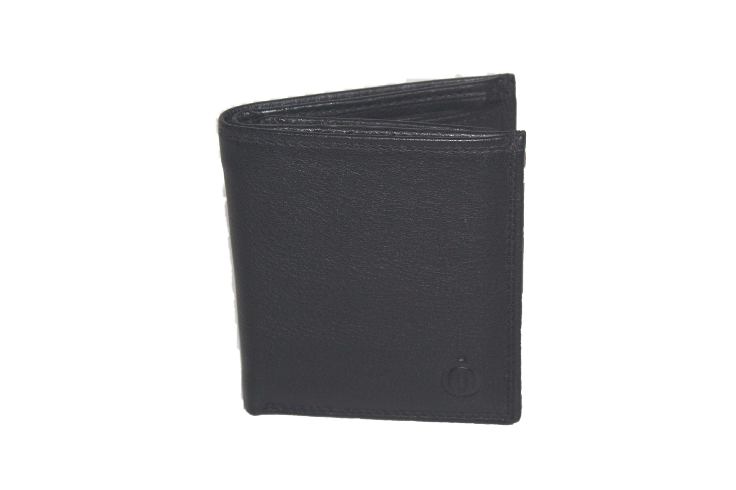 OI Kleine leren billfold / hoge heren portemonnee / Anti skim / zwart 179