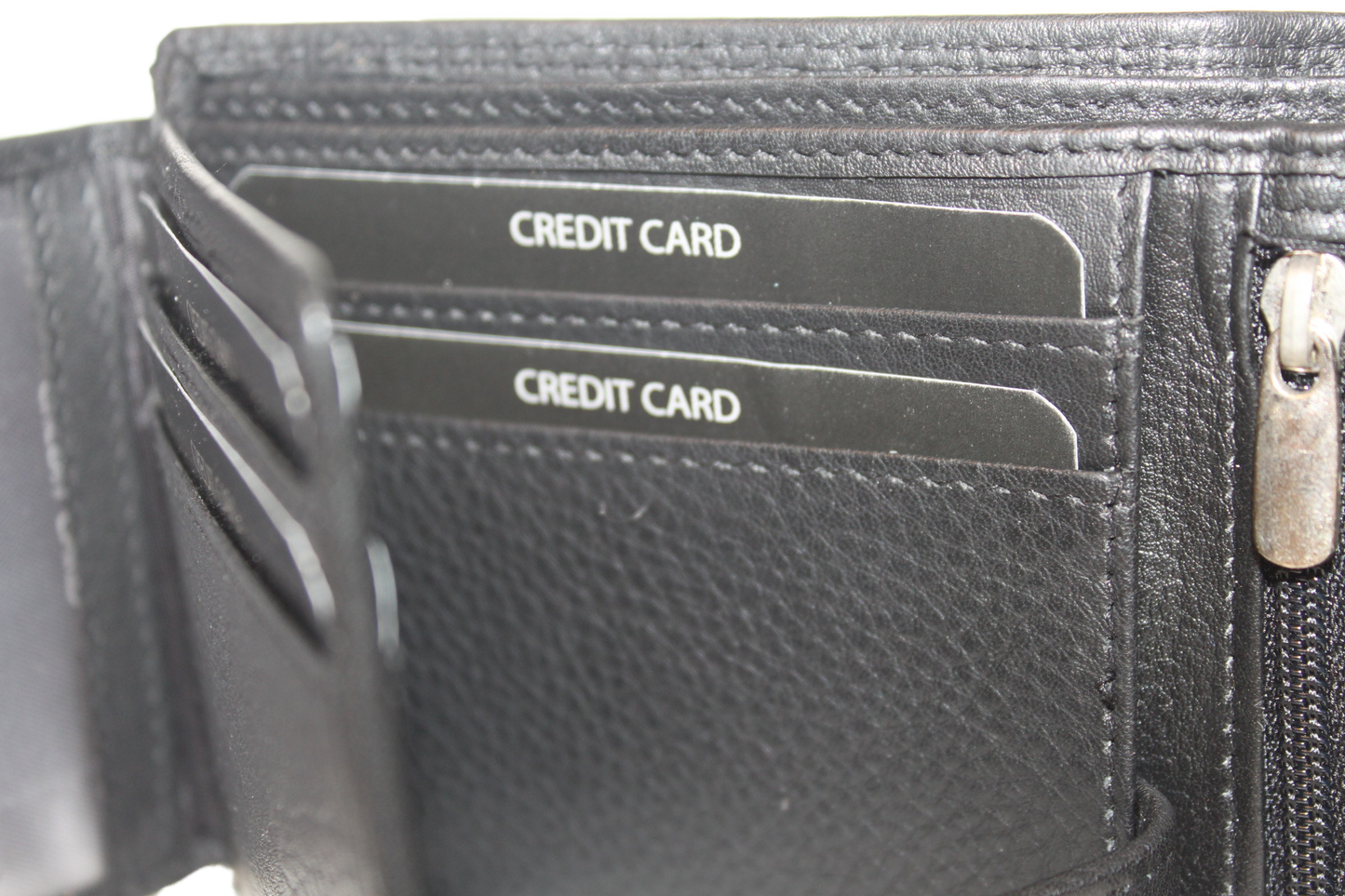 OI Billfold Laag model / klein / anti skim / zwart 181