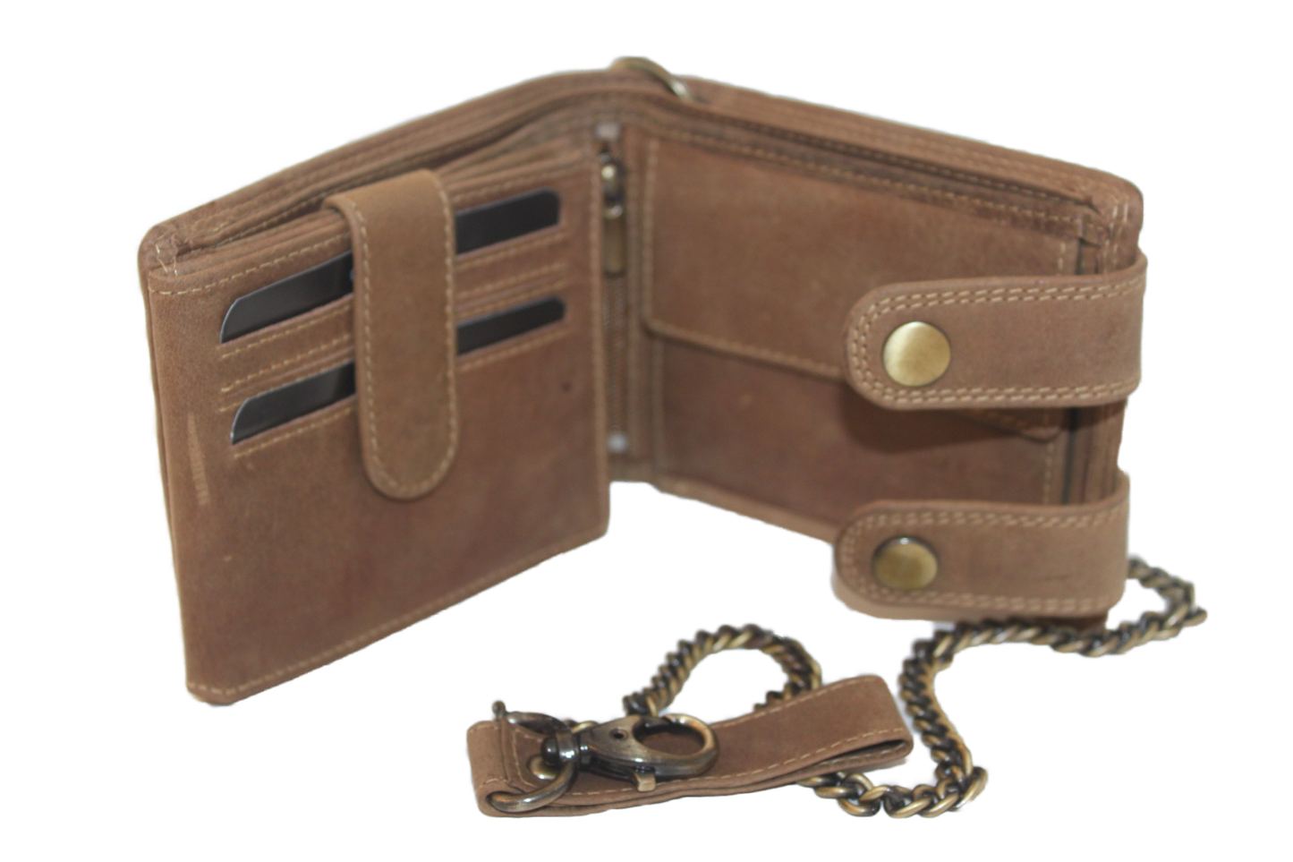 OI billfold laag met ketting / anti skim / Hunter 187H