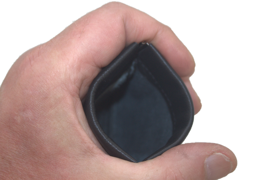 OI Klapportemonneetje 2 STUKS / met ritsje voorop / zwart 191