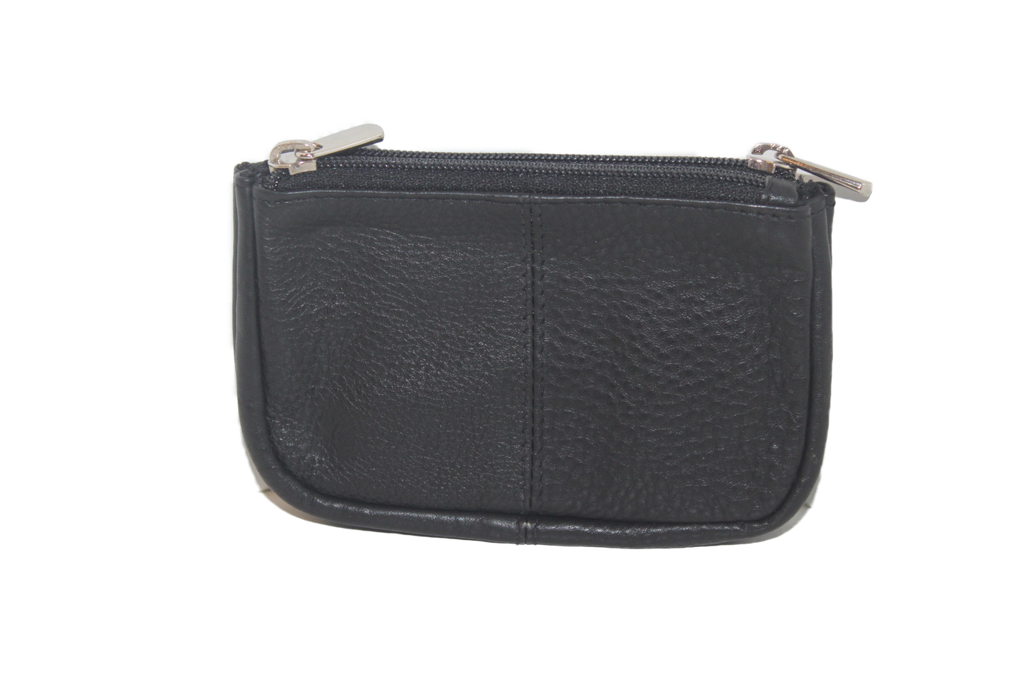 OI Dubbel sleutelbeursje / Sleuteletui zwart leder 193