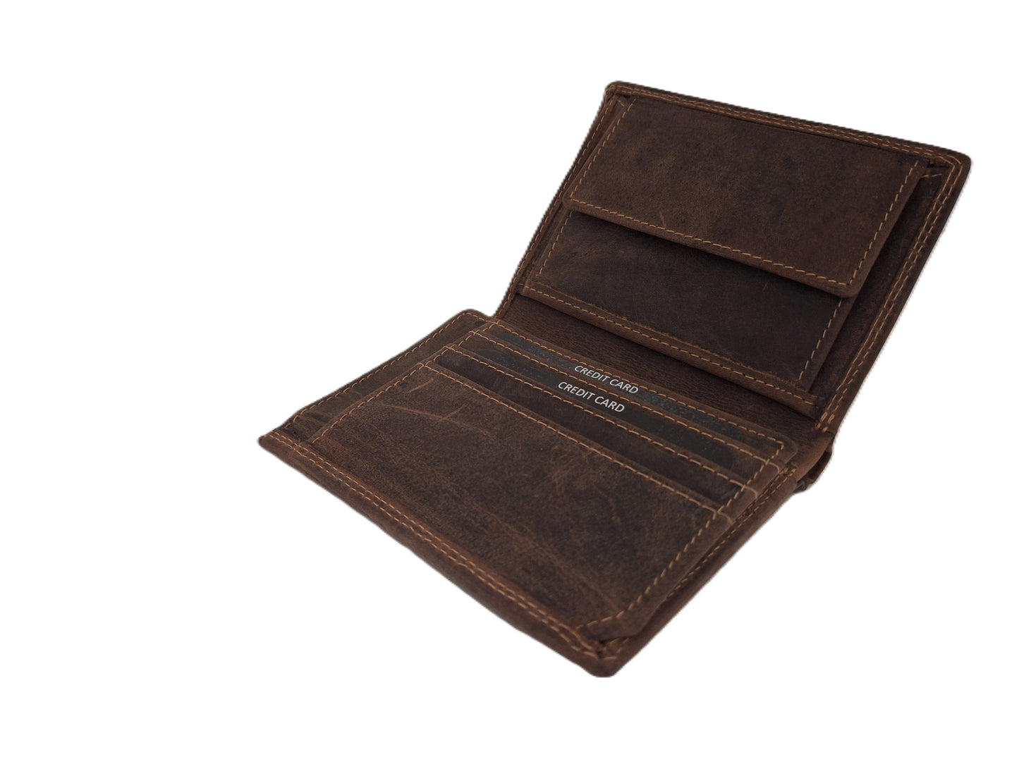 Heren billfold / portemonnee hoog 6 Pasjes / anti skim 601H