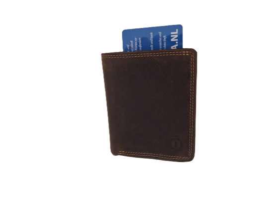 Portemonnee met Figuretta Kaarthouder zonder muntgeld vak / Hunter bruin 145HN