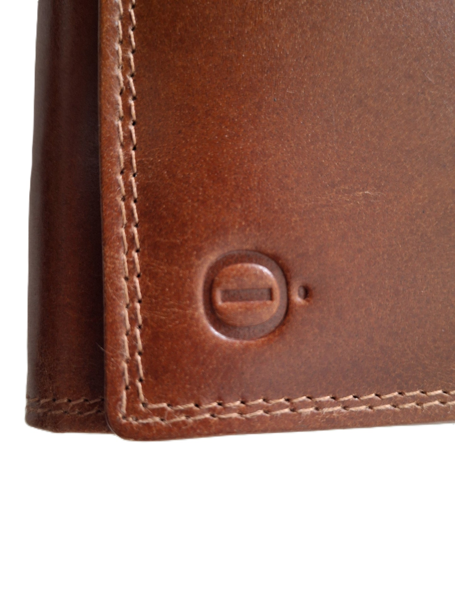 Luxe lange Overslagportemonnee / Ruime dames beurs / extra pasjes / Skim veilig / 211 Crunch cognac