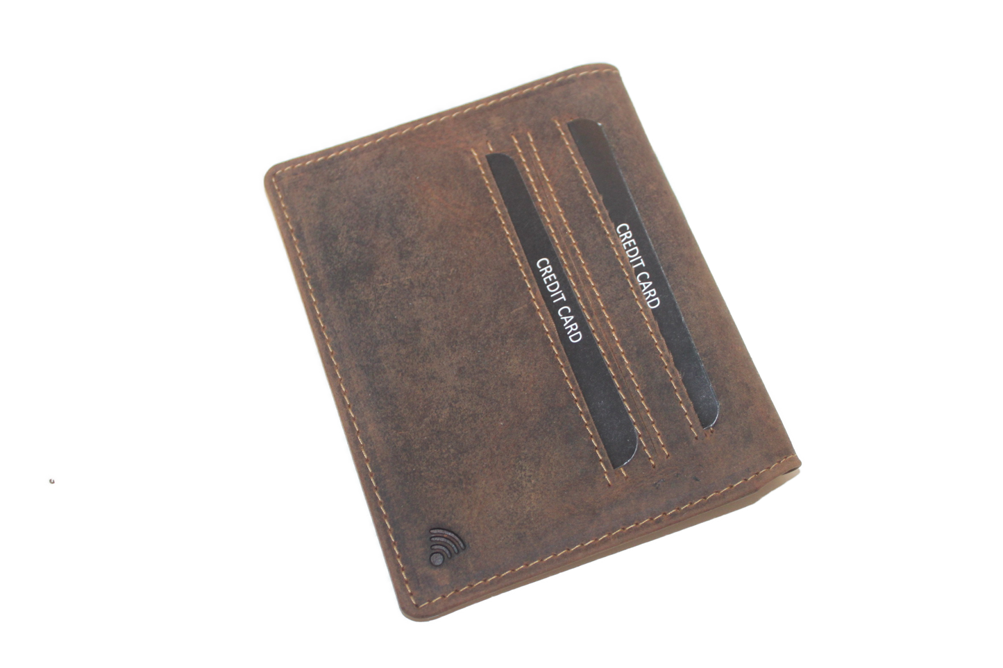 OI Billfold Hoog / plat / portemonnee met uitneembaar gedeelte / anti skim / Hunter bruin 207H