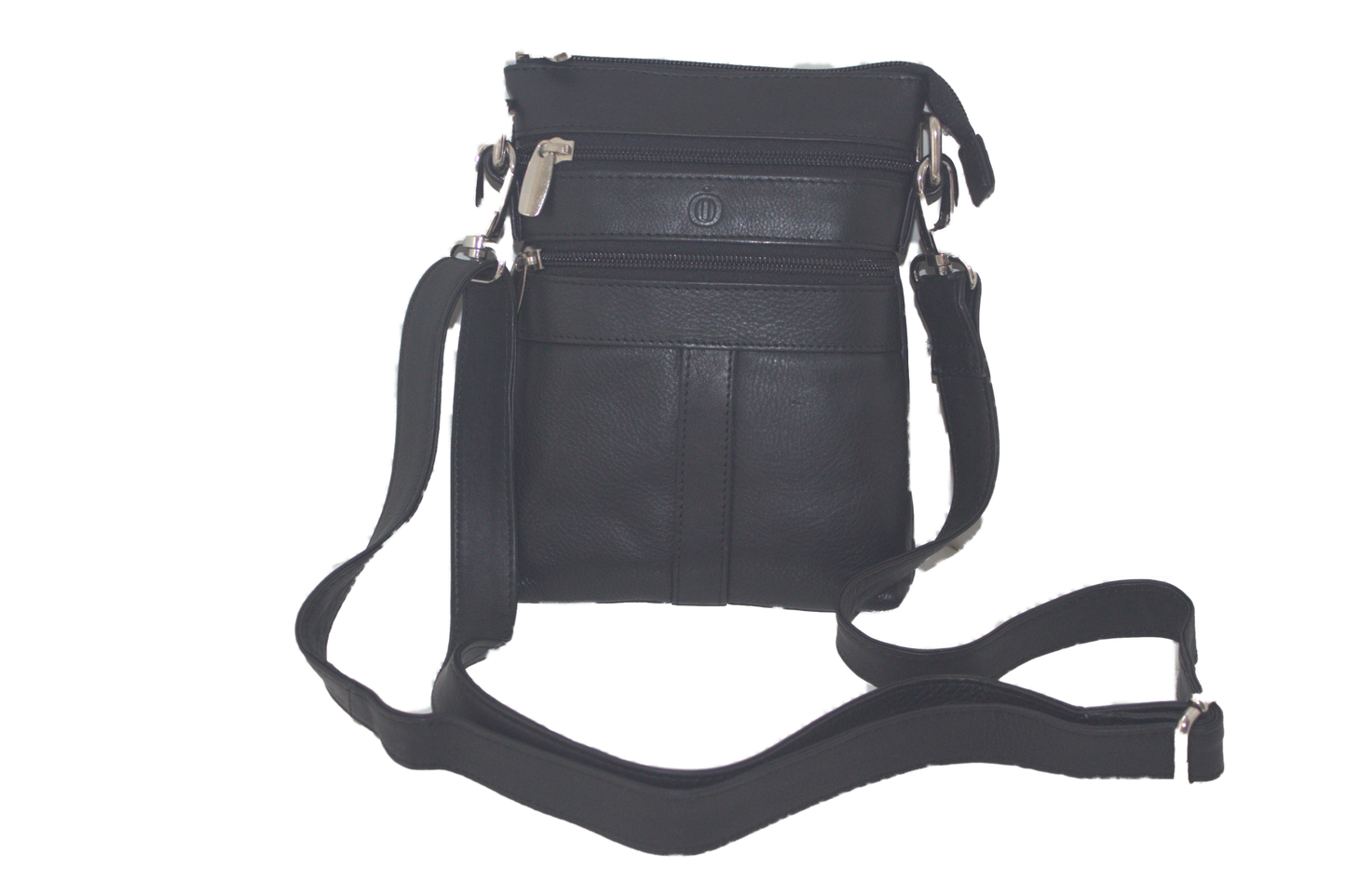 Herentas / Damestas / schoudertas / crossbody / zwart leer 208
