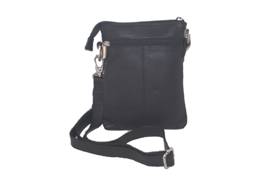 Herentas / Damestas / schoudertas / crossbody / zwart leer 208