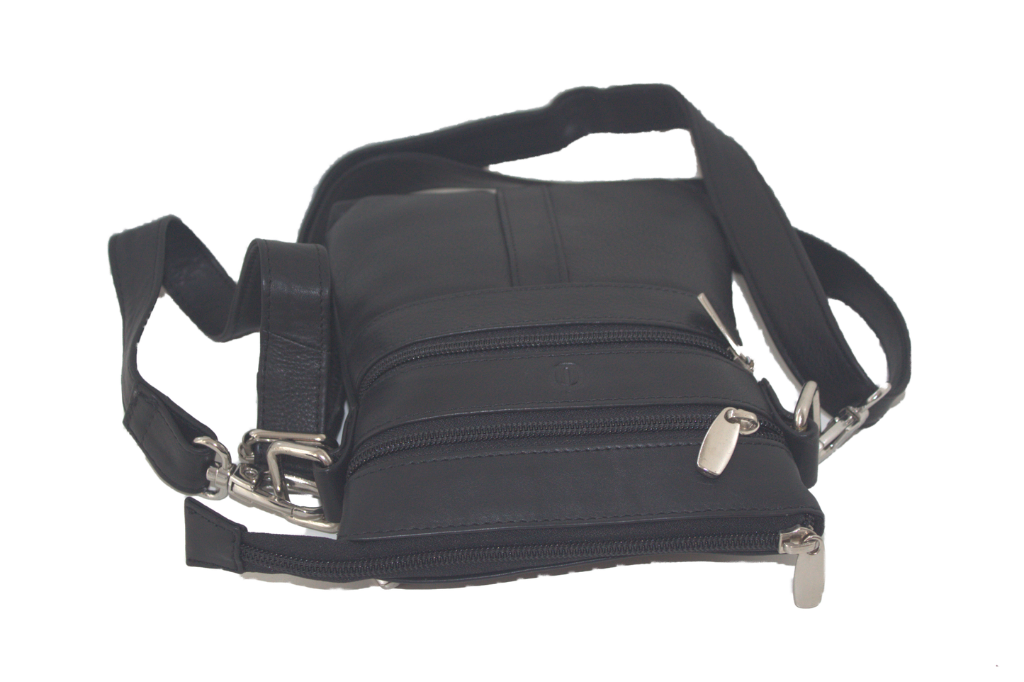 Herentas / Damestas / schoudertas / crossbody / zwart leer 208