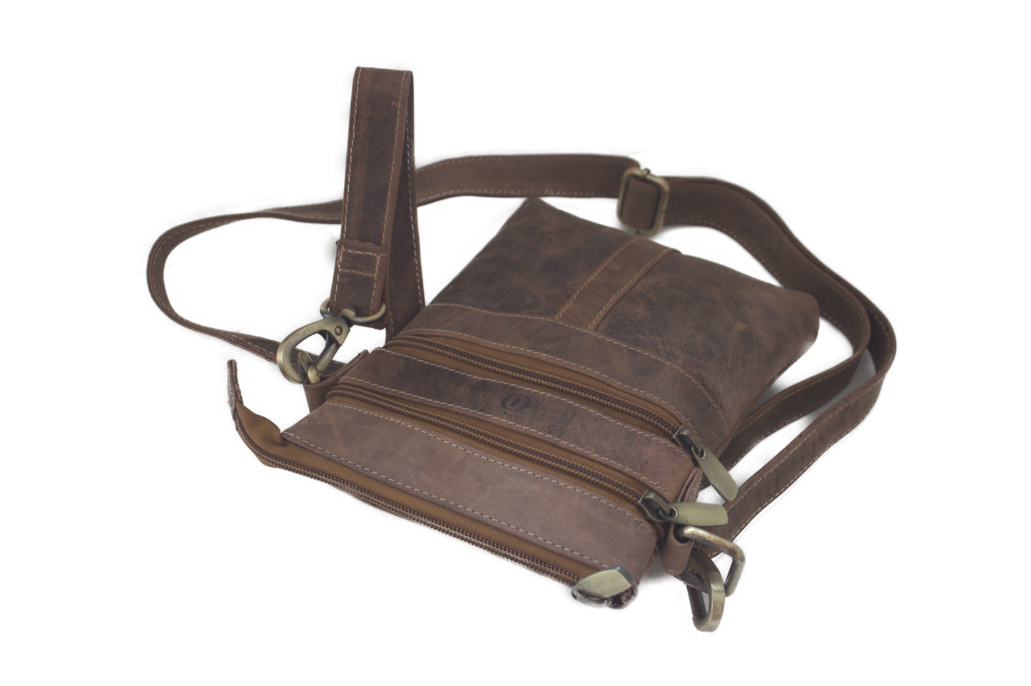 Herentas / Damestas / schoudertas / crossbody / Hunter bruin 208H
