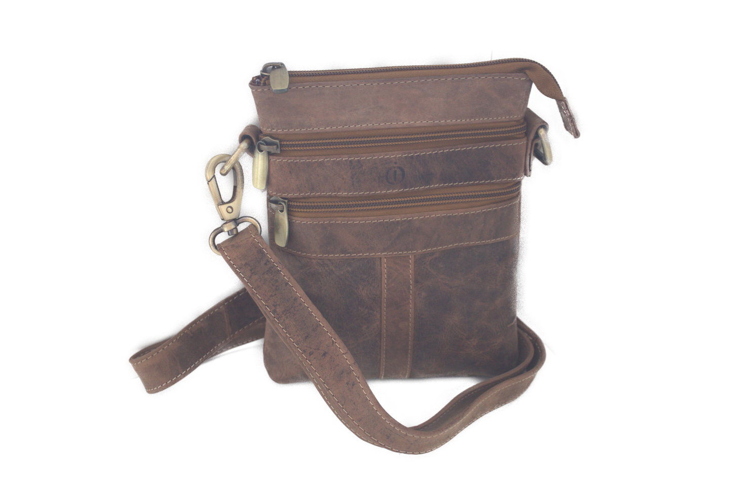 Herentas / Damestas / schoudertas / crossbody / Hunter bruin 208H