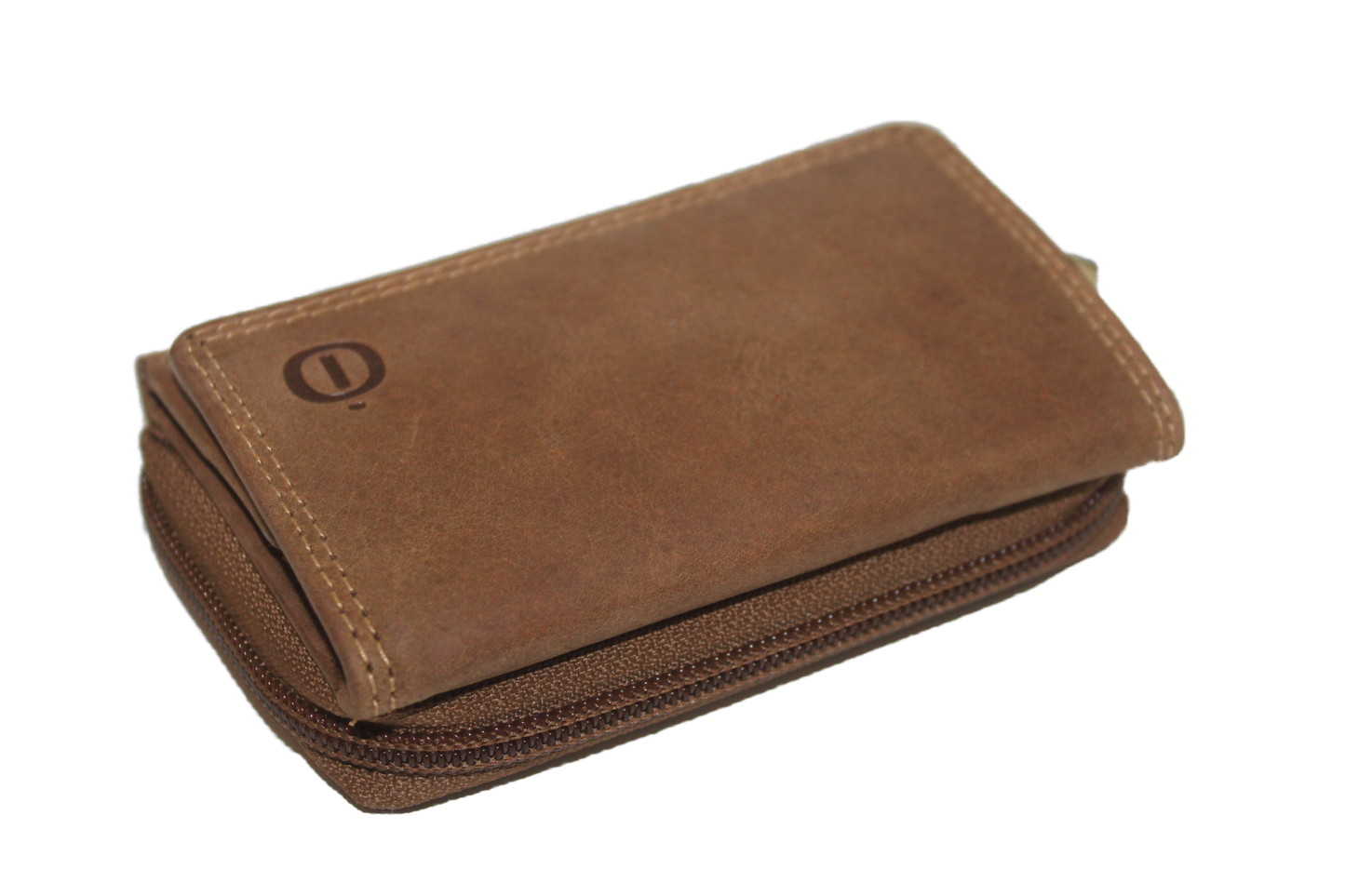 OI Rits portemonnee simpel / anti skim / Hunter bruin 209H