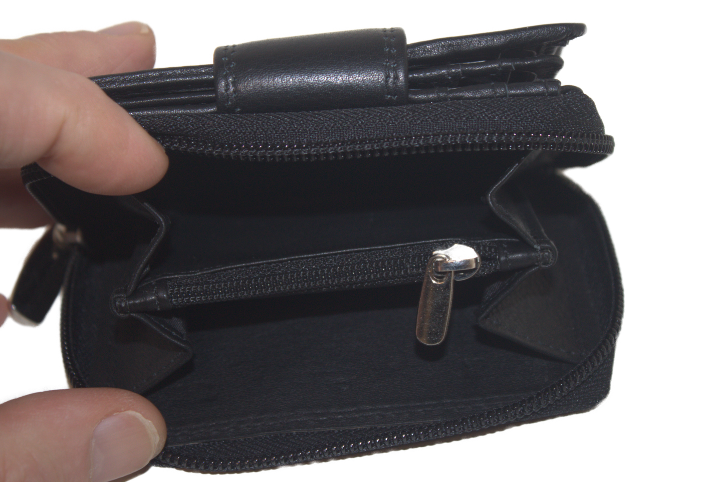 OI Rits portemonnee Klein uitgebreid / RFID safe / Zwart 213
