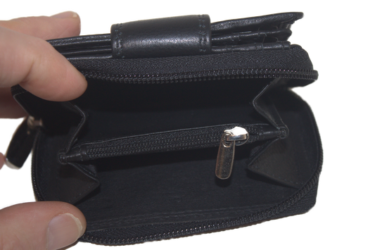 OI Rits portemonnee Klein uitgebreid / RFID safe / Zwart 213