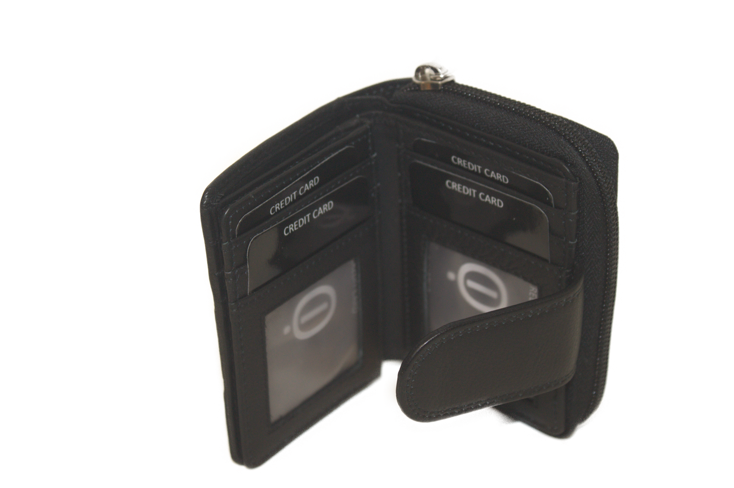 OI Rits portemonnee Klein uitgebreid / RFID safe / Zwart 213
